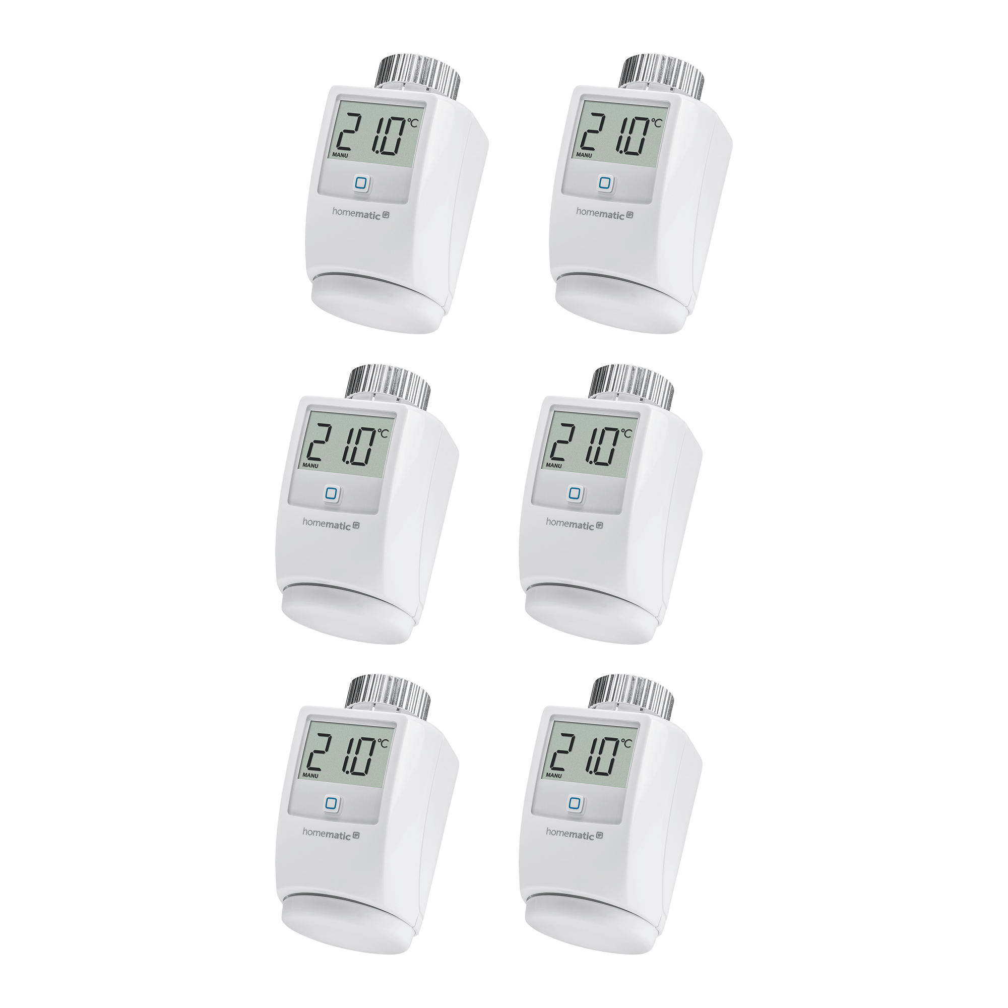 Homematic IP 6er-Set Heizkörperthermostat HMIP-eTRV-2 Homematic IP 6er-Set Heizkörperthermostat HMIP-eTRV-2